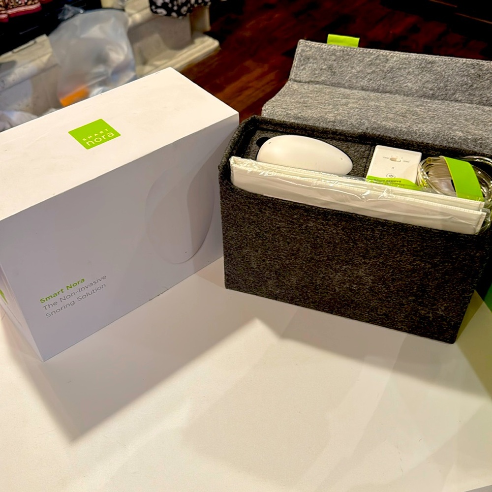 Smart Nora  the non invasive snoring solution.